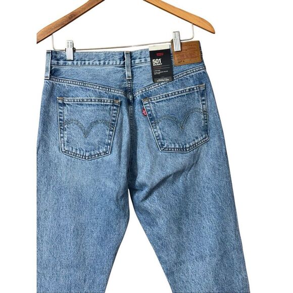 Levi’s 501 high rise distressed button fly skinny jeans size 28 new - Picture 8 of 13